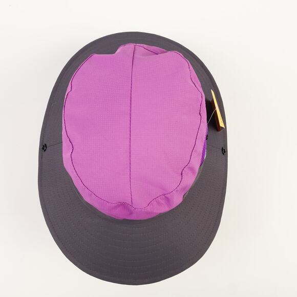 NEW SunShade Womens Vented Ponytail Drawstring Boonie Sun Hat Purple Gray - Picture 5 of 10